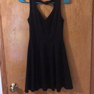 Little black dress with heart cut out in the back